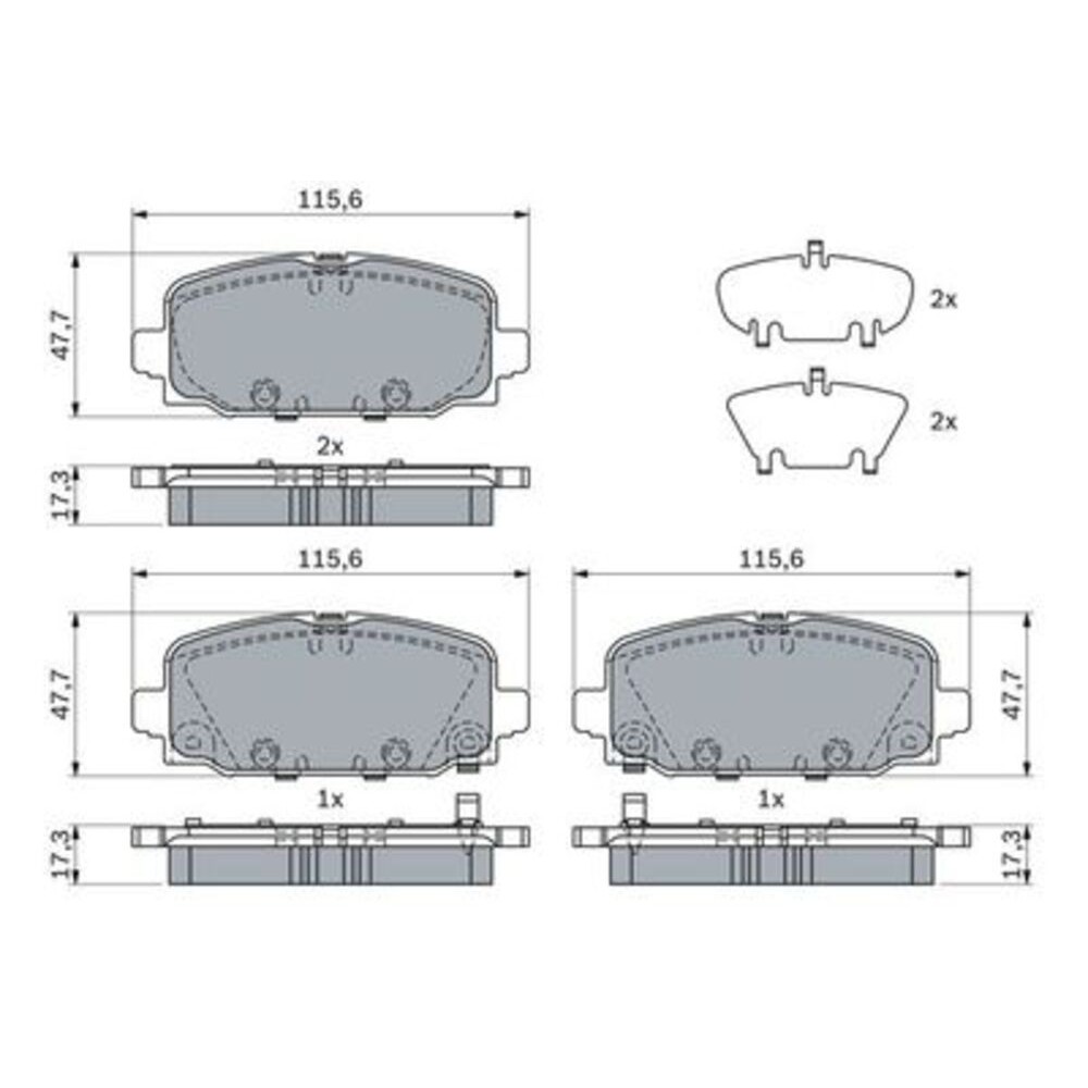 Image for Bosch Brake lining BP2580