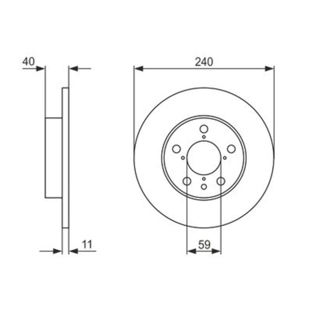 Image for Bosch Brake disc BD375