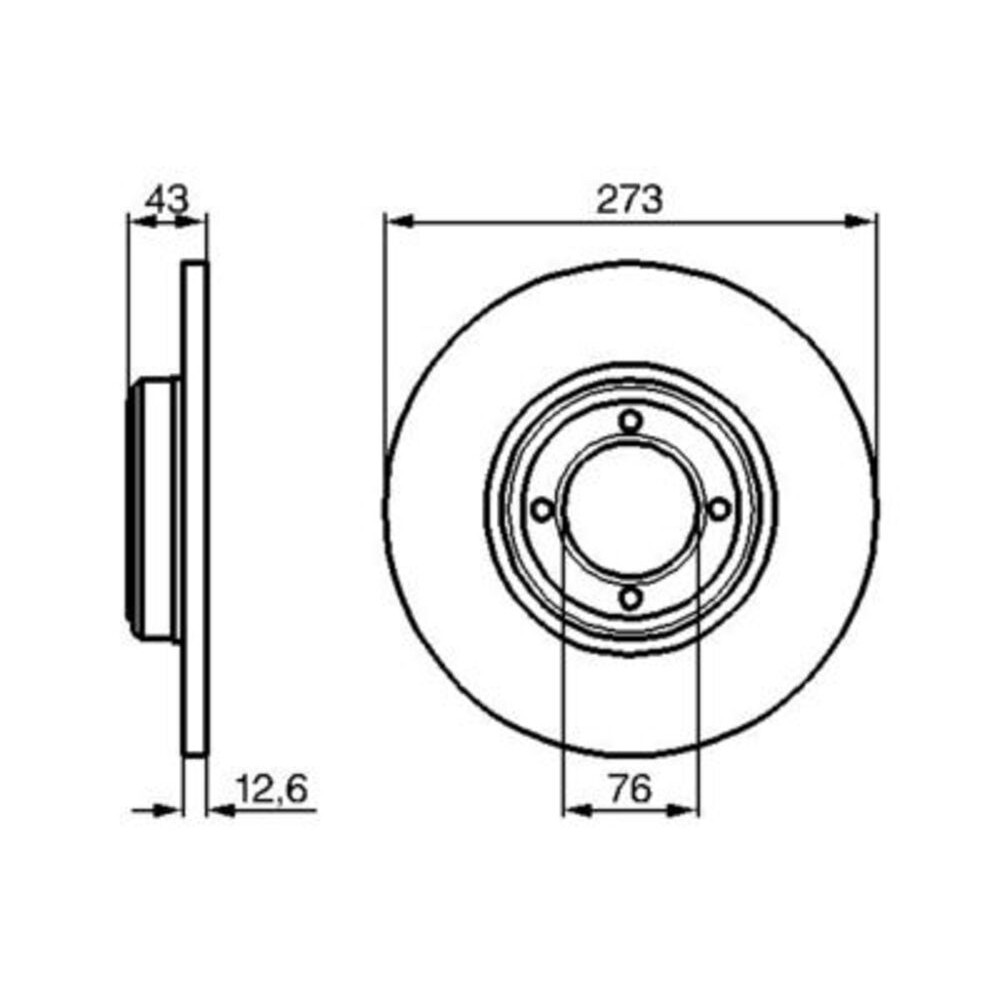 Image for Bosch Brake disc BD81