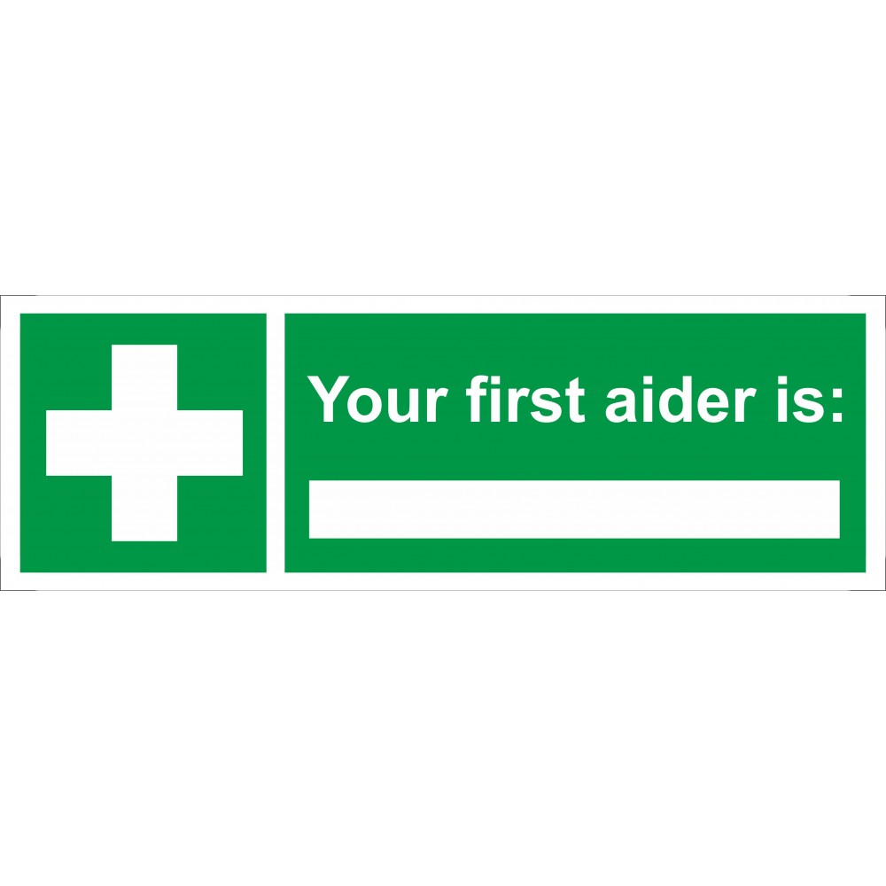 Image for Castle SS018SA First Aider Is Safety Sign
