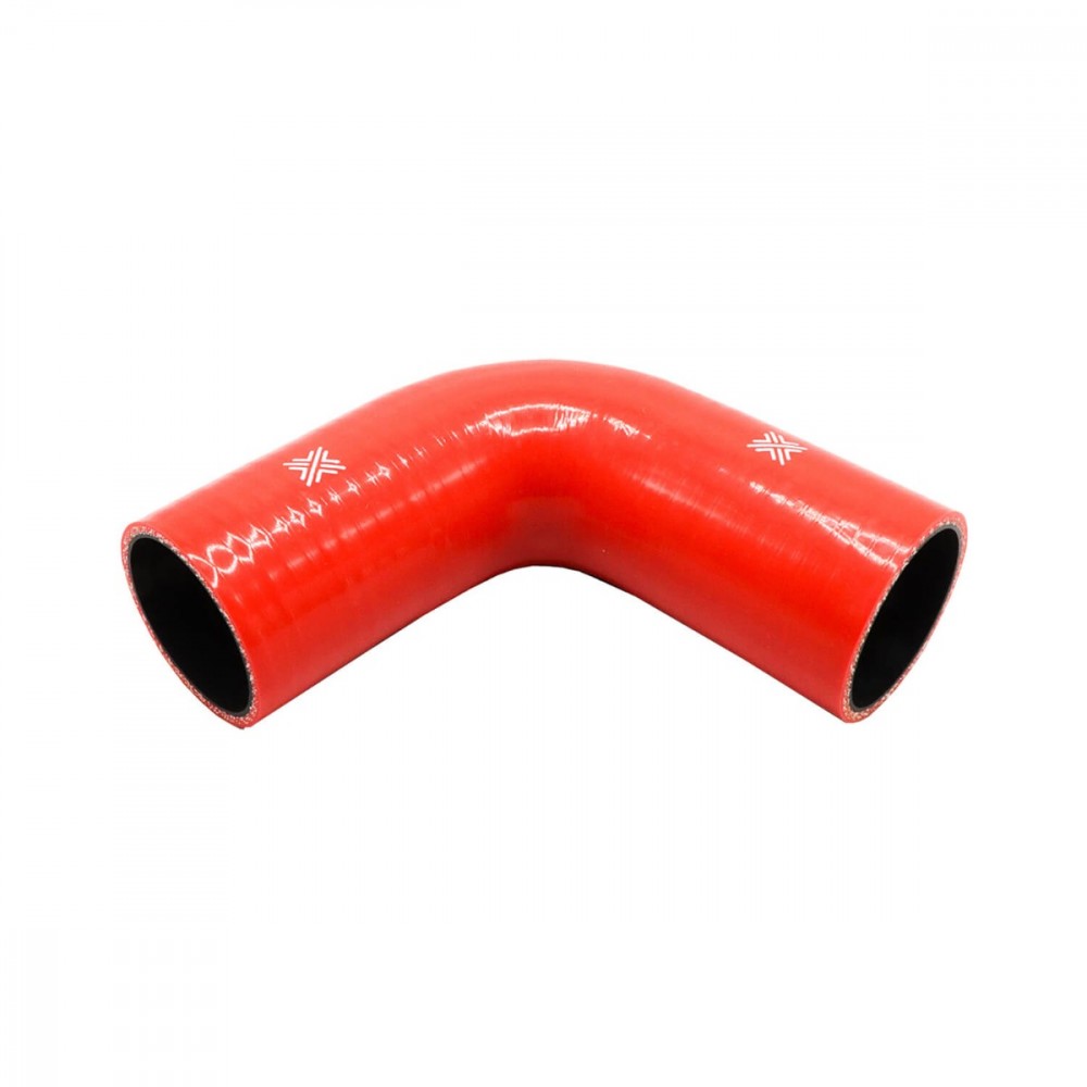 Image for Pipercross Performance Silicone HoseRed 90Â° 61mm bore  152mm