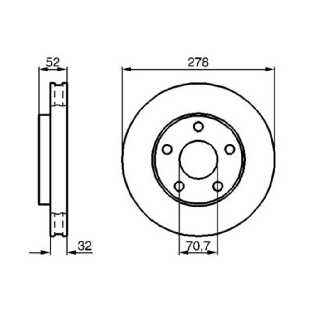 Image for Bosch Brake disc BD414