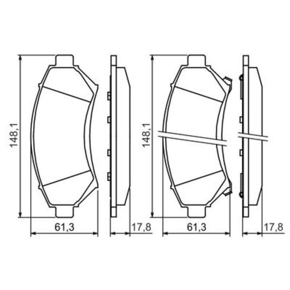 Image for Bosch Brake lining BP235