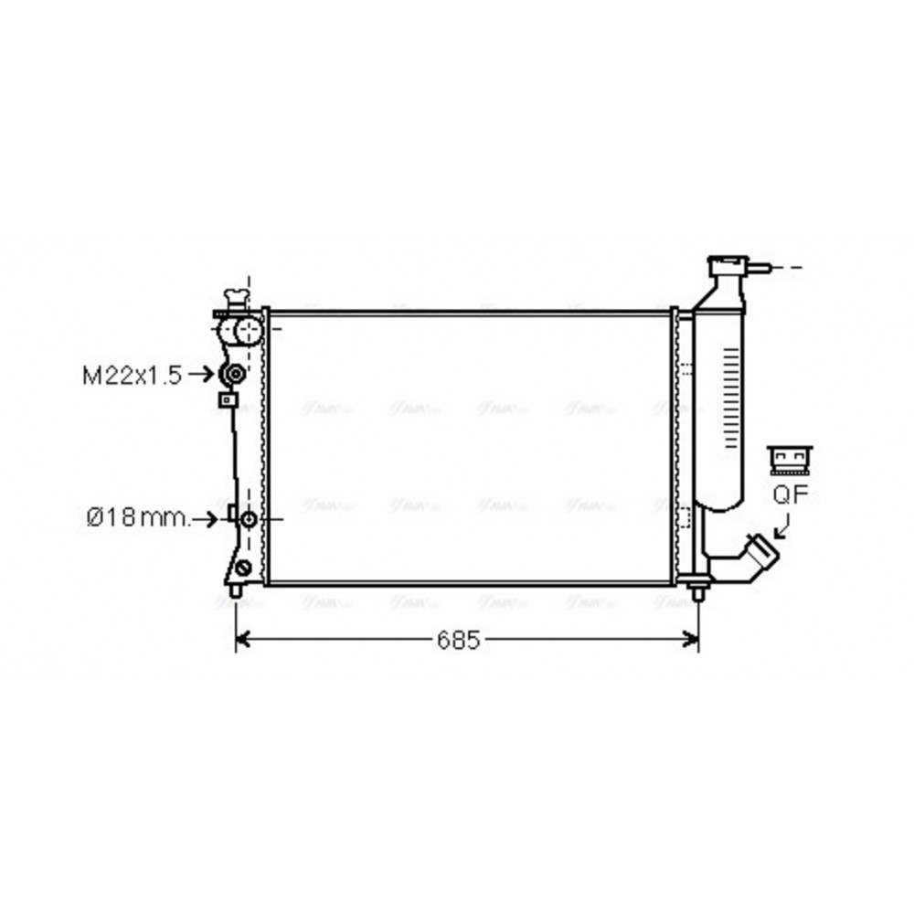 Image for AVA Cooling - Radiator