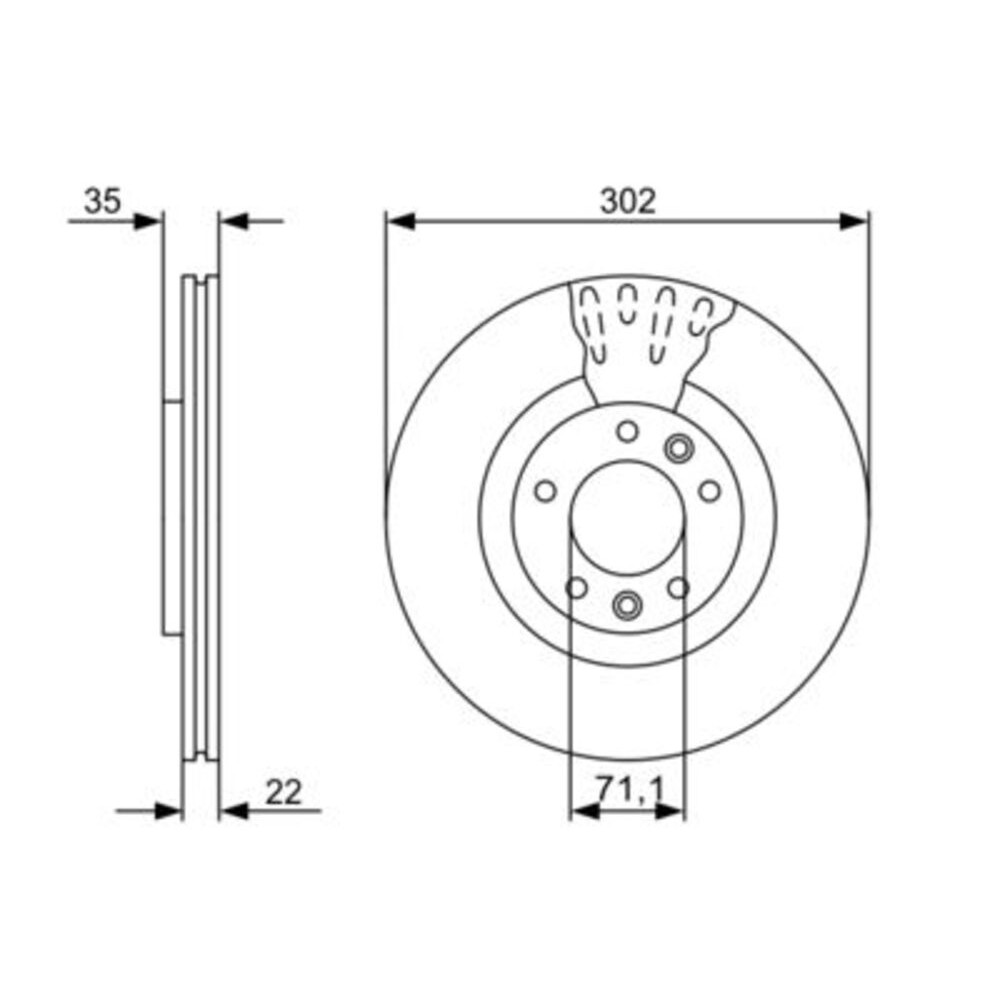 Image for Bosch Brake disc BD1358