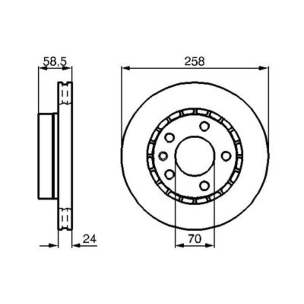 Image for Bosch Brake disc BD211