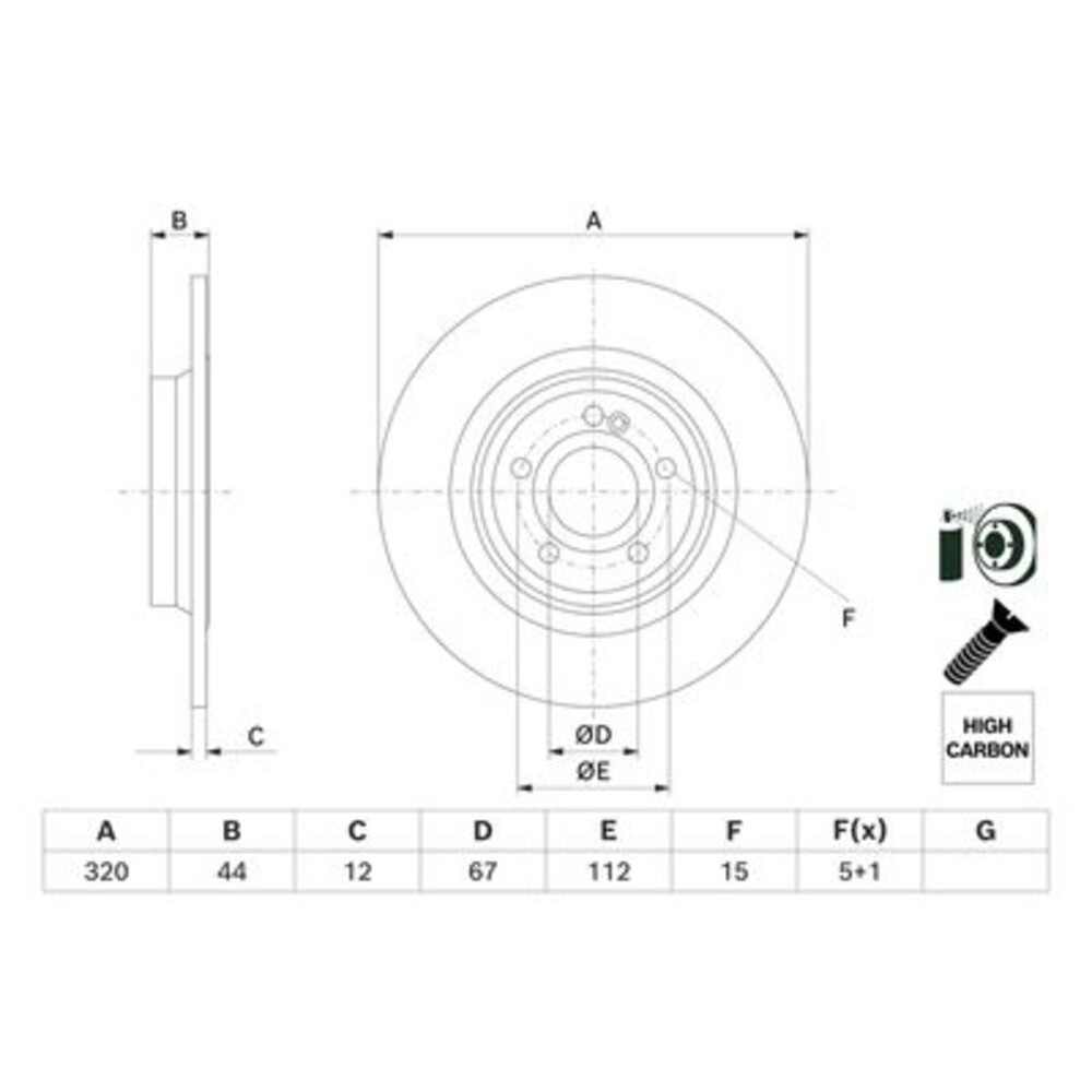 Image for Bosch Brake disc BD2758