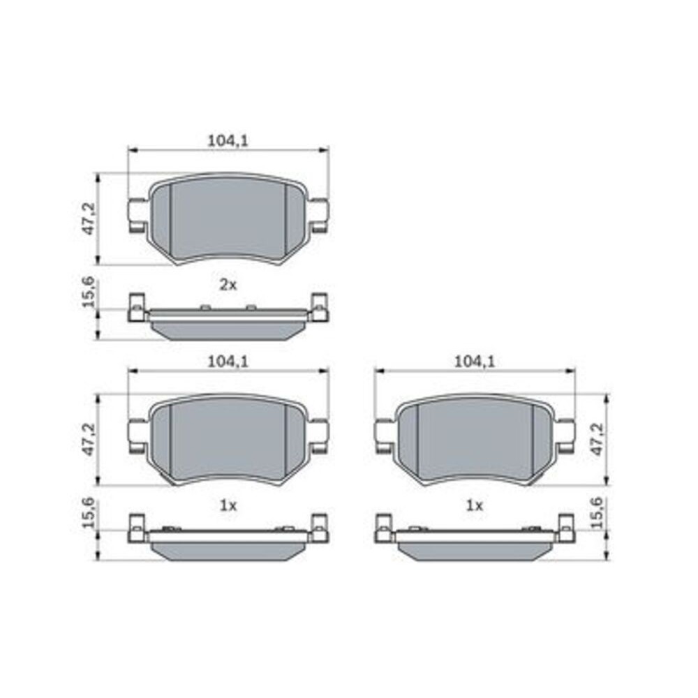 Image for Bosch Brake lining BP2629