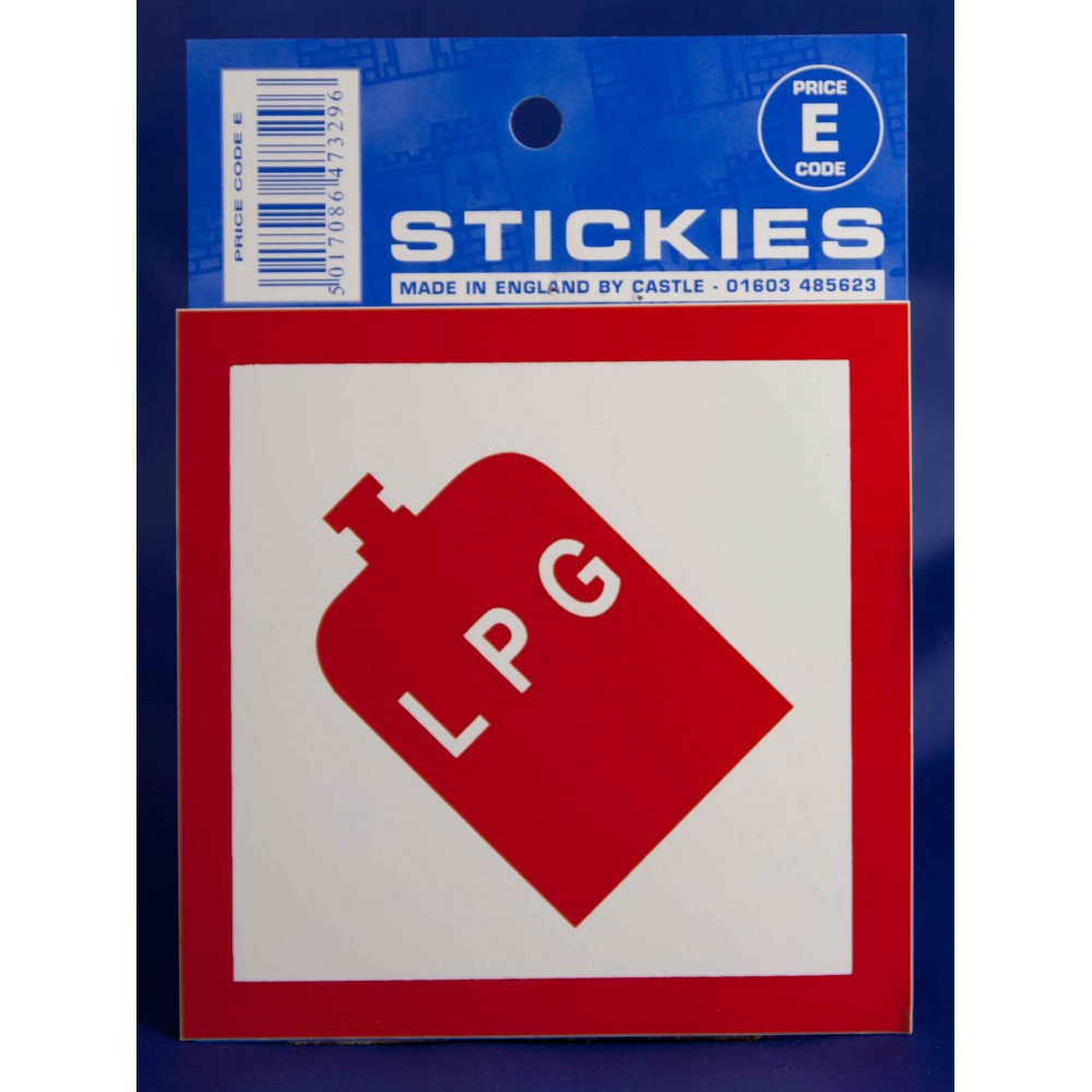 Image for Castle V478 LPG Large Diamond E Code Stickers