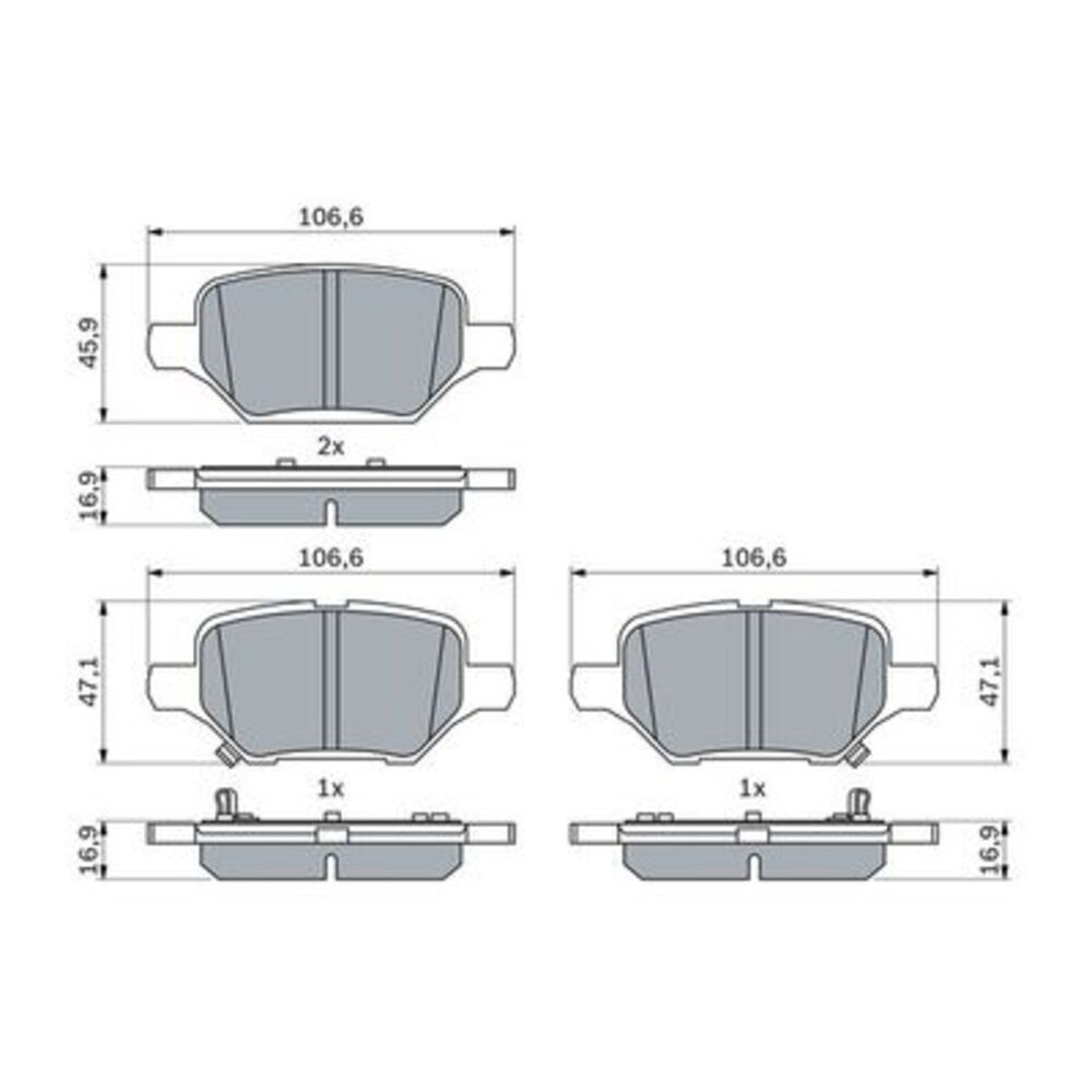 Image for Bosch Brake lining BP2524