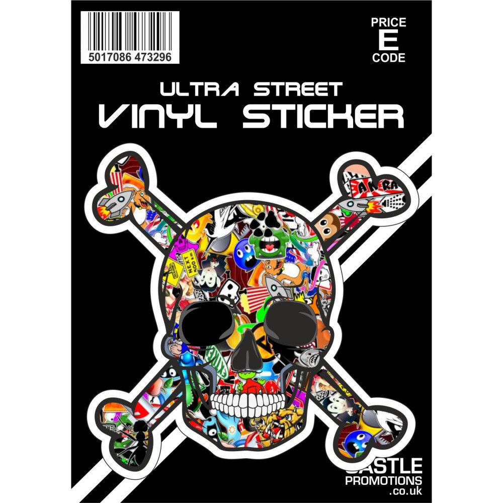 Image for Castle V591 Stickerbomb Skull & Crossbones