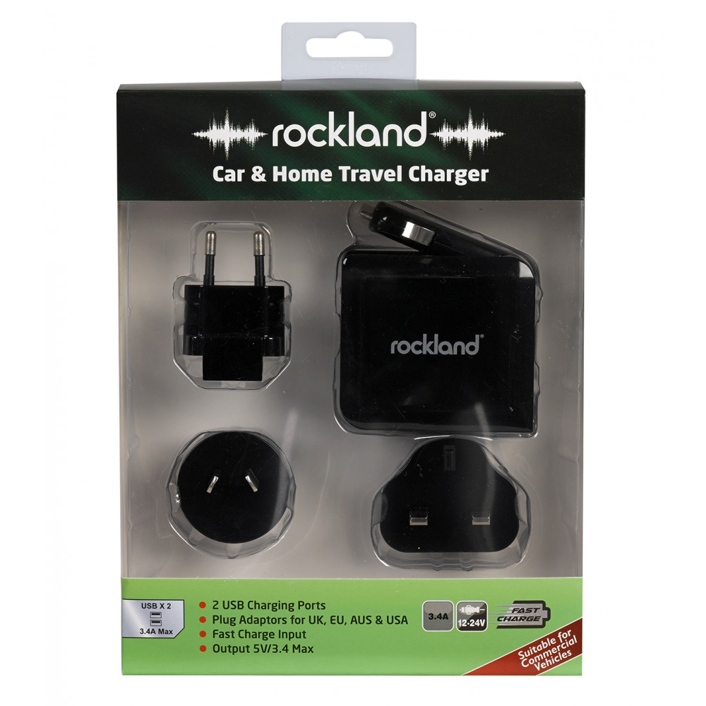 Image for Rockland RTK003 Car & Home Travel Charger