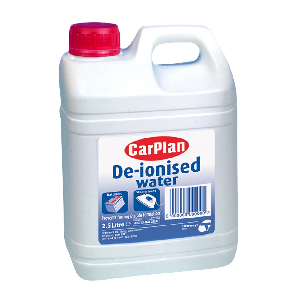 Image for CarPlan DIW250 De-Ionised Water 2.5Ltr