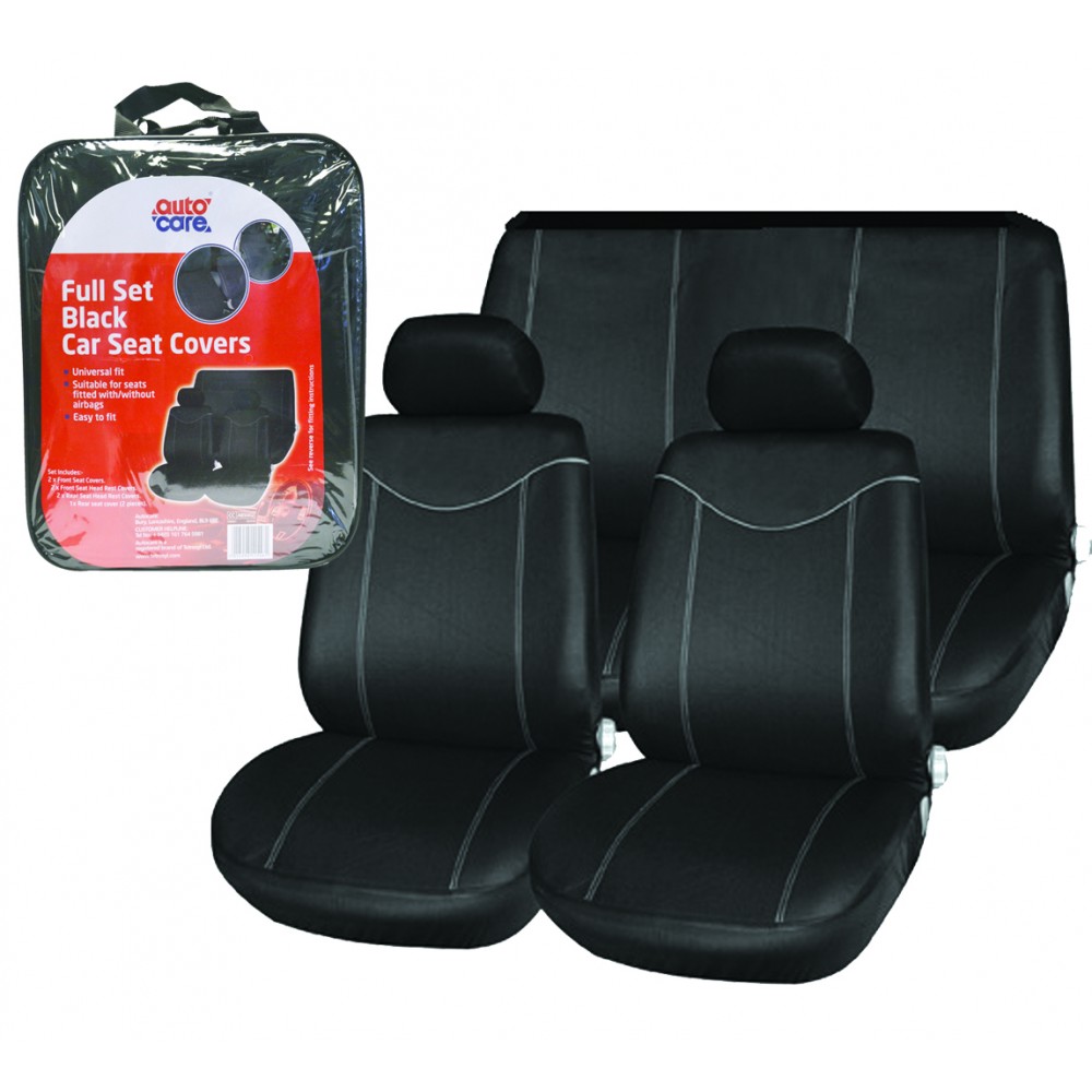 Image for Autocare ABS002 Black Seat Cover Set