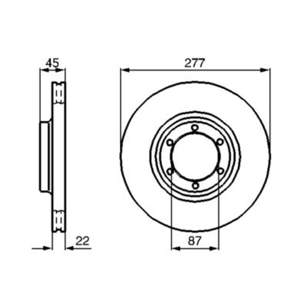 Image for Bosch Brake disc BD553