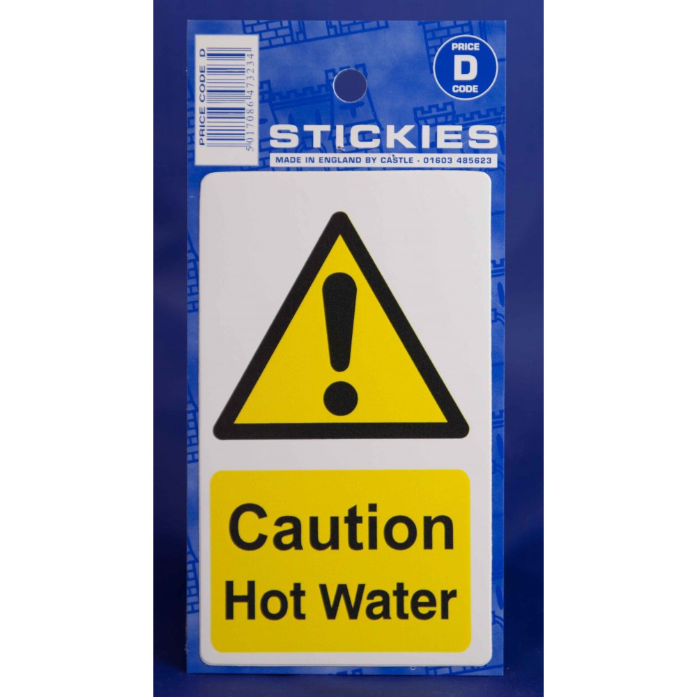 Image for Castle V497 Caution Hot Water