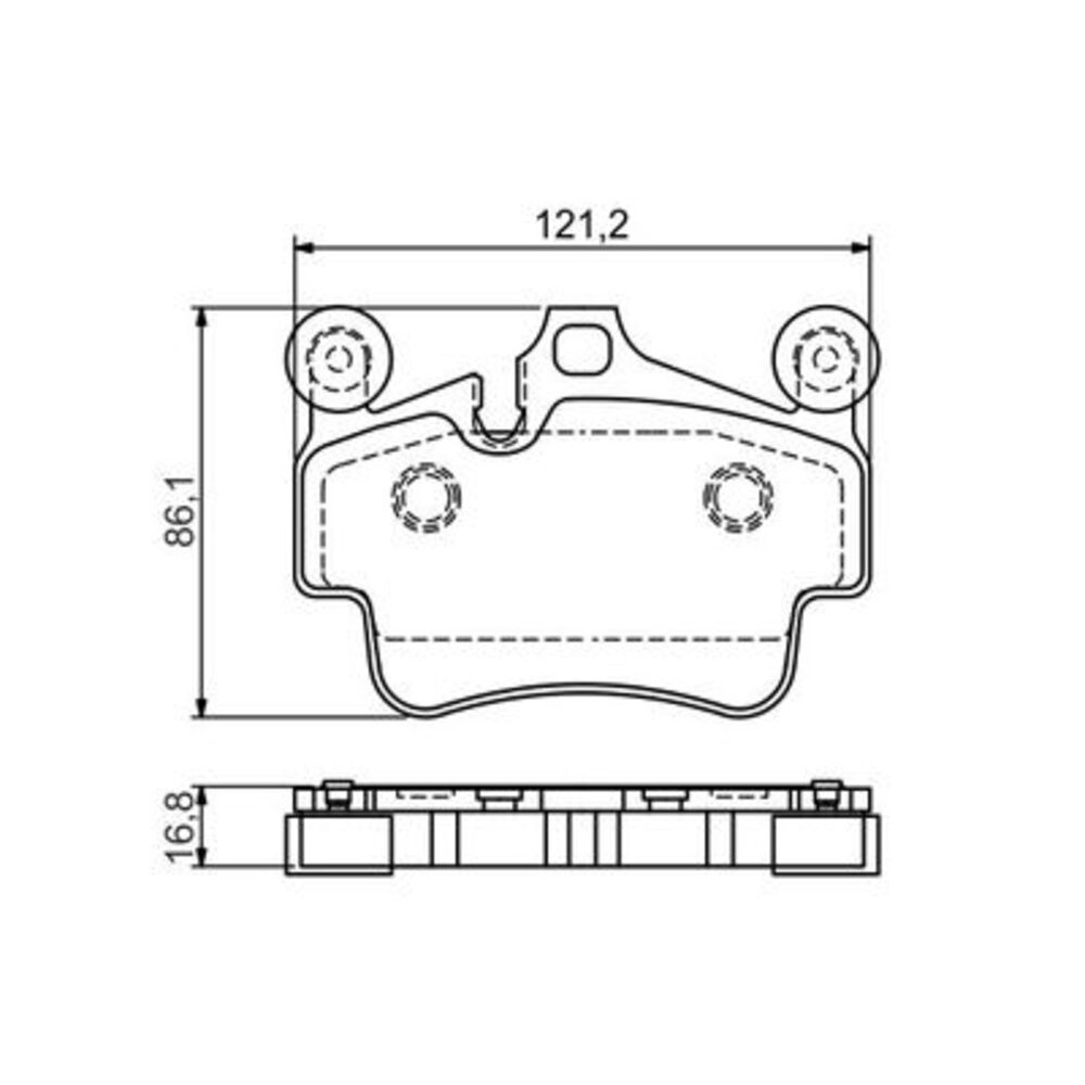 Image for Bosch Brake lining BP1488