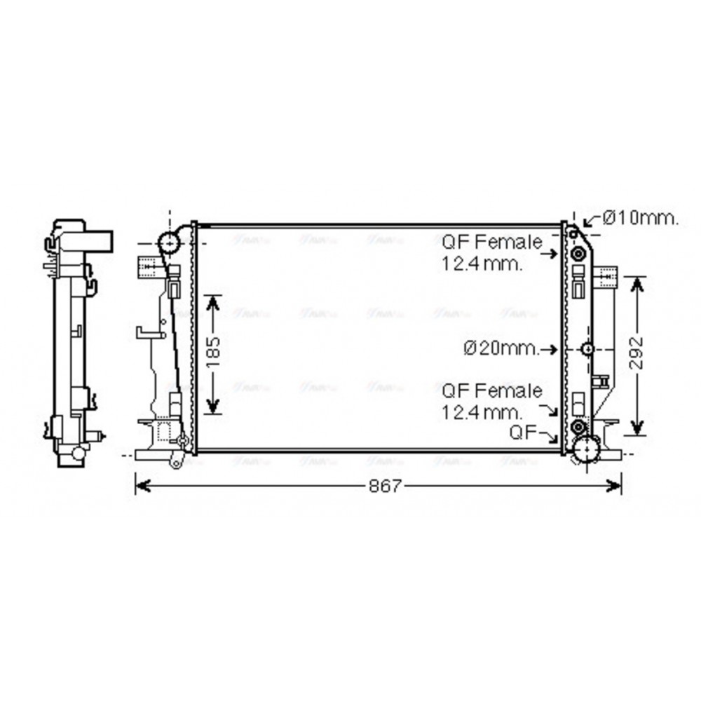 Image for AVA Cooling - Radiator