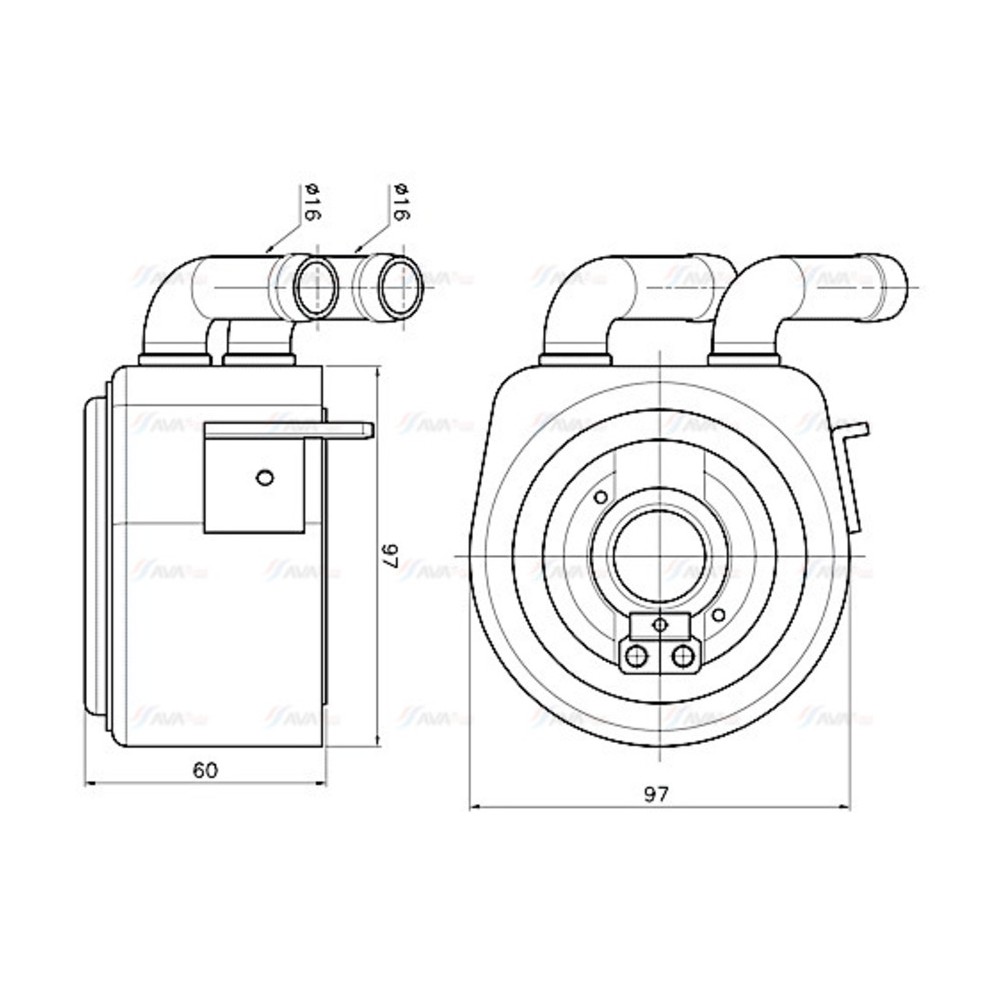 Image for AVA Cooling - Oil Cooler