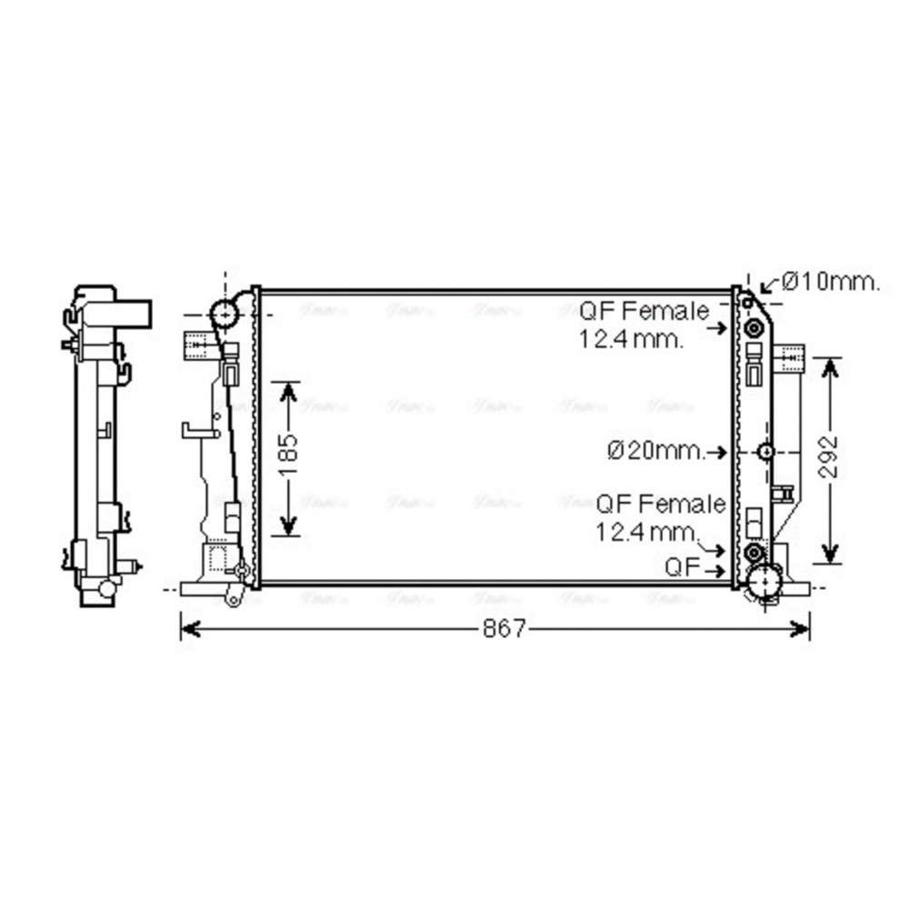 Image for AVA Cooling - Radiator