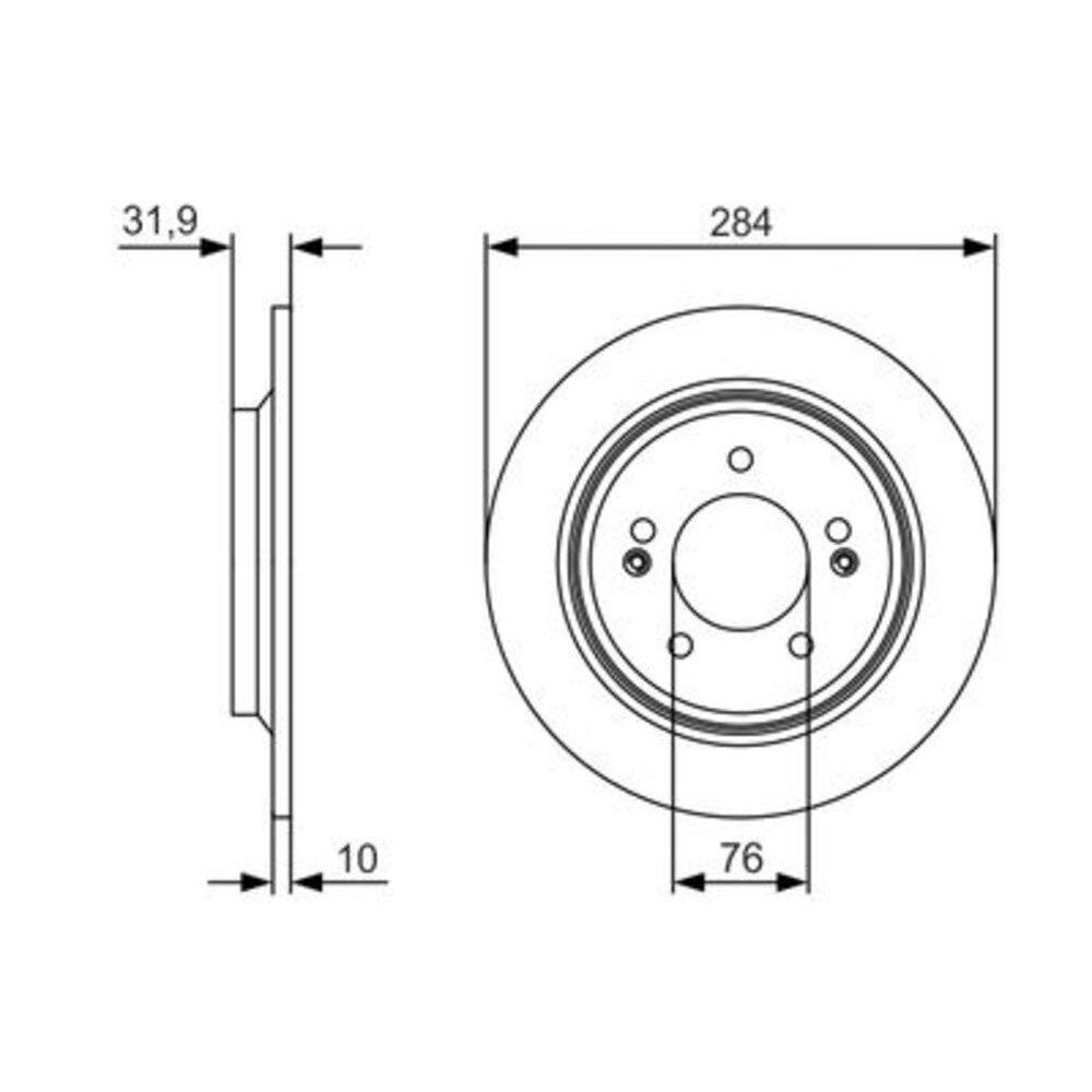 Image for Bosch Brake disc BD2235