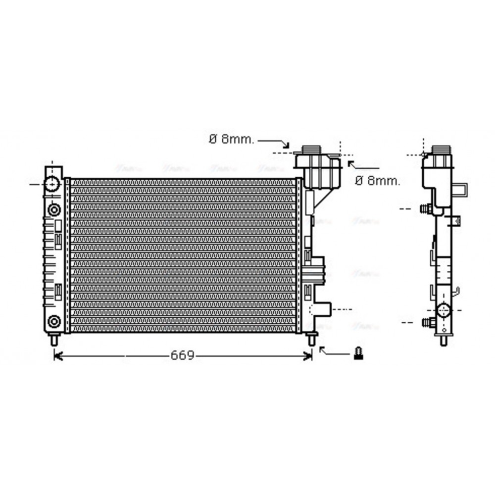 Image for AVA Cooling - Radiator