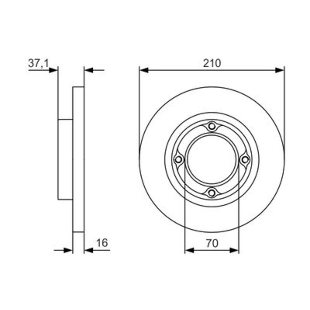 Image for Bosch Brake disc BD2385