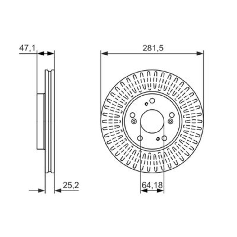 Image for Bosch Brake disc BD1611