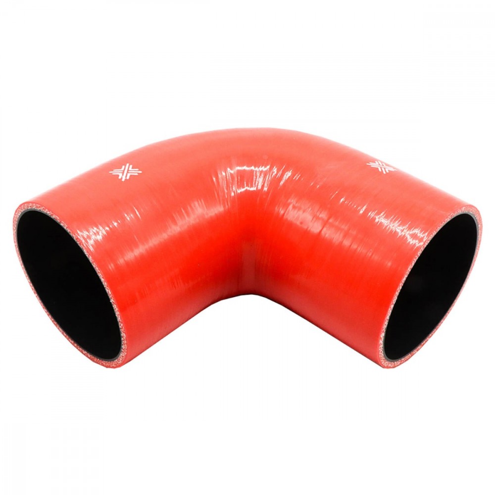 Image for Pipercross Performance Silicone HoseRed 90Â° 102mm bore  152m