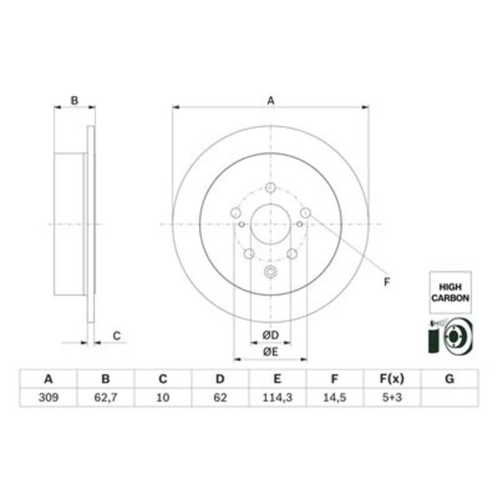 Image for Bosch Brake disc BD2905