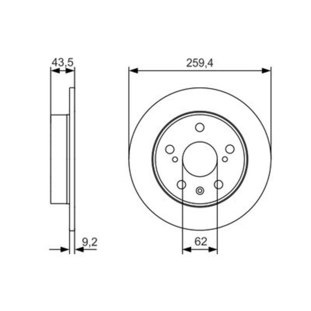 Image for Bosch Brake disc BD2183