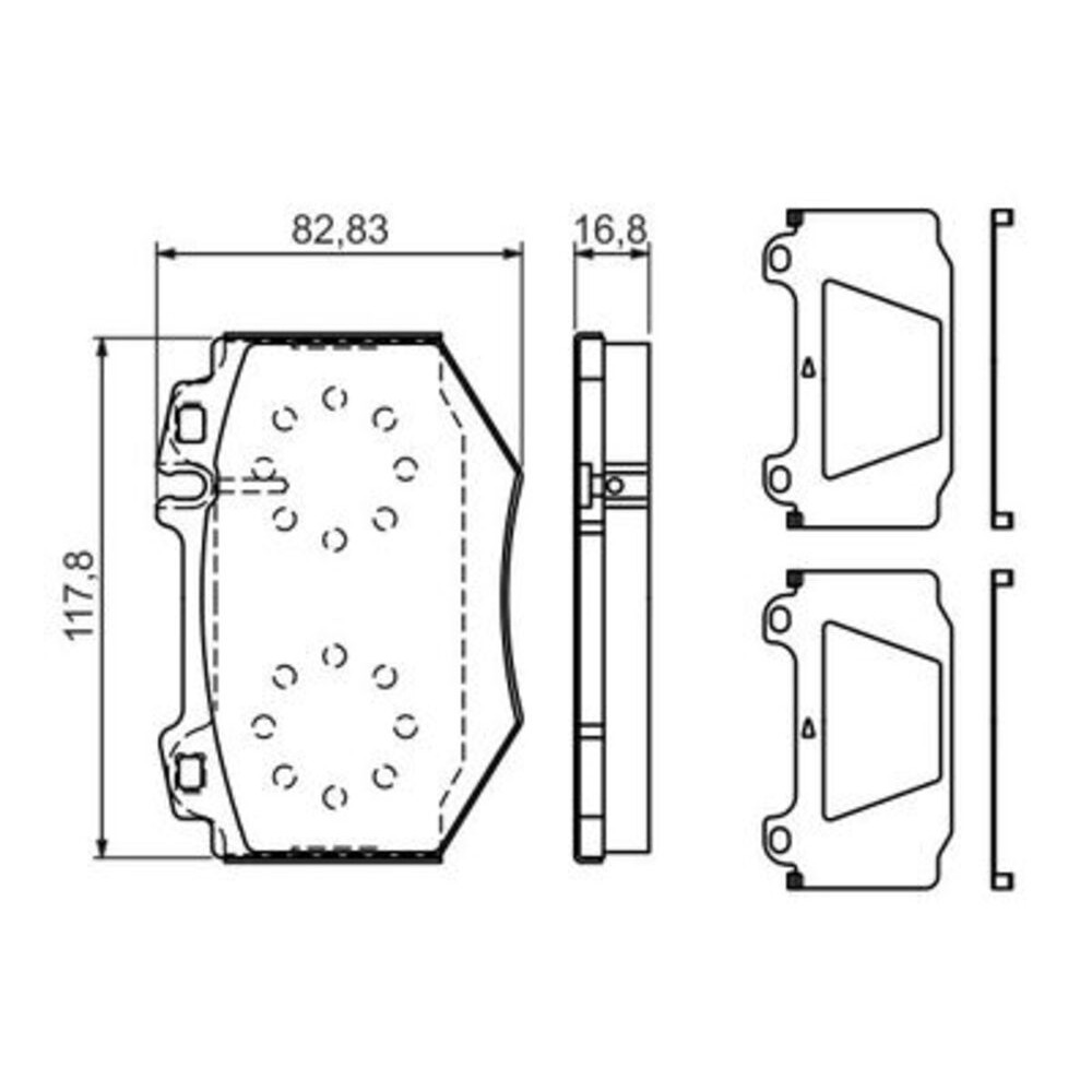 Image for Bosch Brake lining BP1260