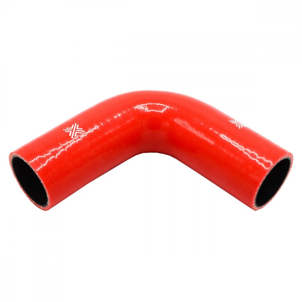 Image for Pipercross Performance Silicone HoseRed 90Â° 50.8mm bore  152