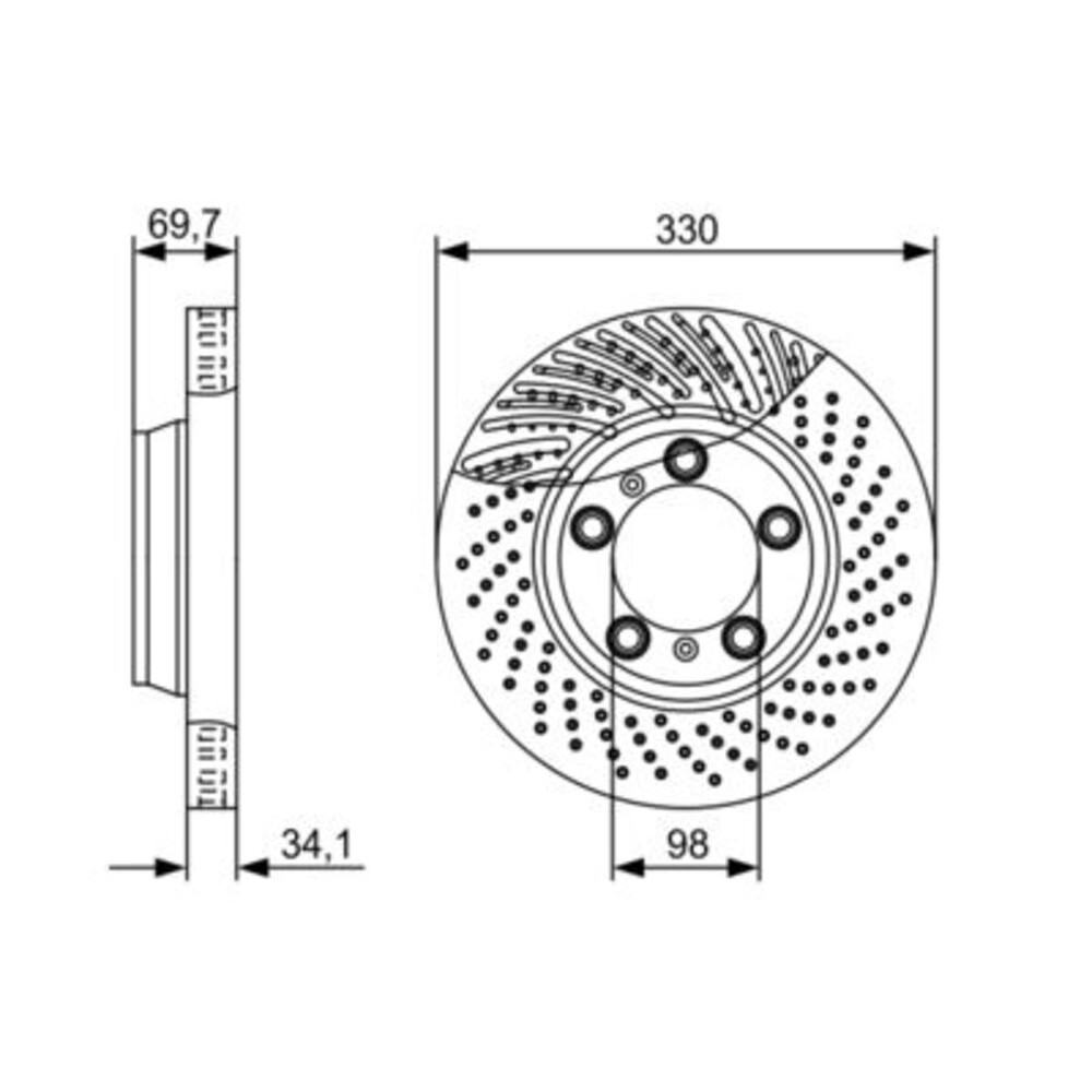 Image for Bosch Brake disc BD1423