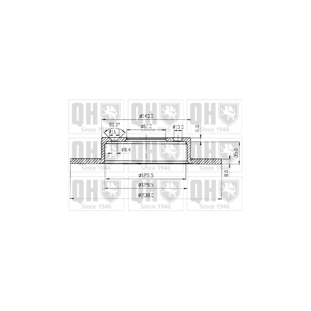 Image for QH BDC3449 Brake Disc