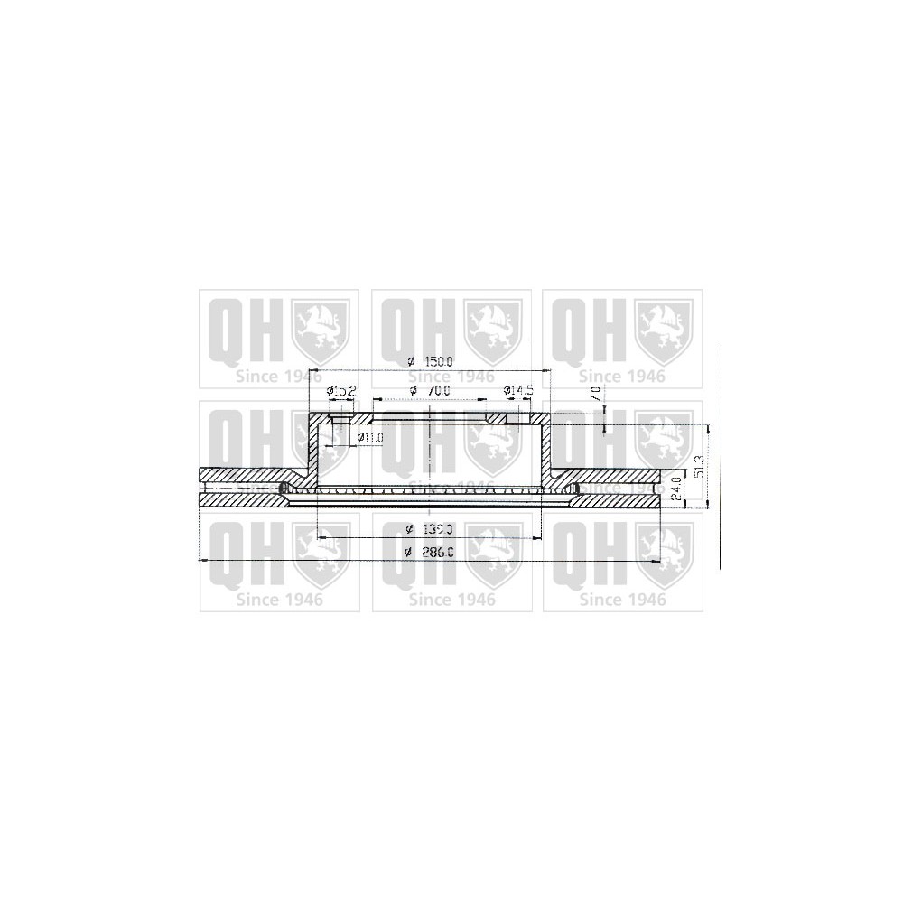 Image for QH BDC4640 Brake Disc