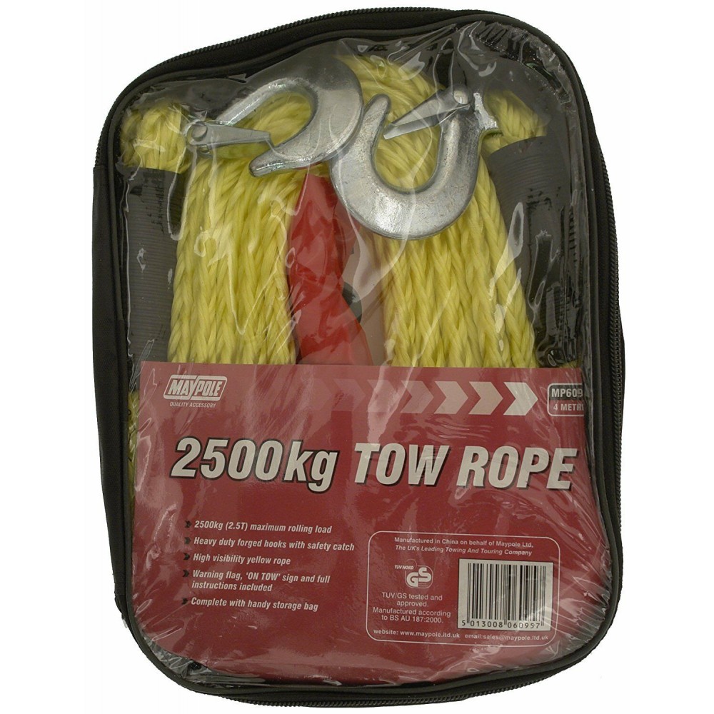 Image for Maypole TOW ROPE - 3.5M x 2500KG DP