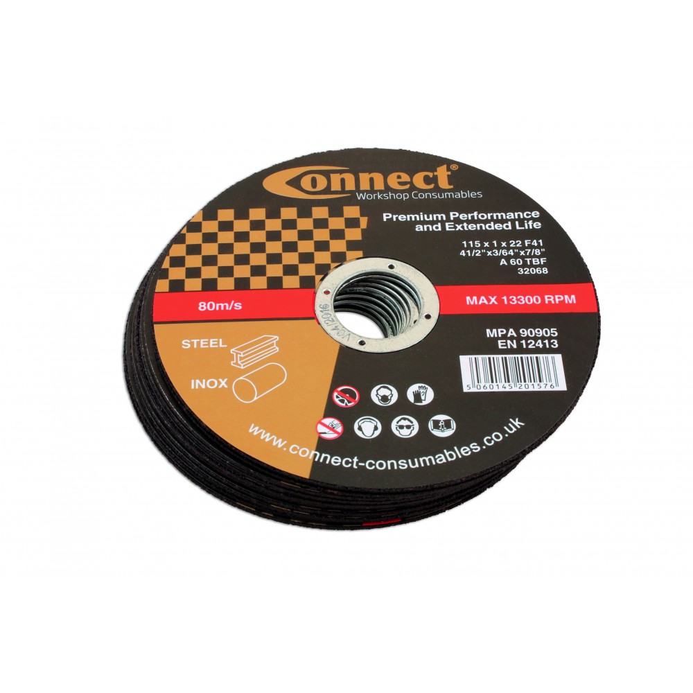 Image for Connect 32251 115mm x 1.0mm Thin Discs Tin 10