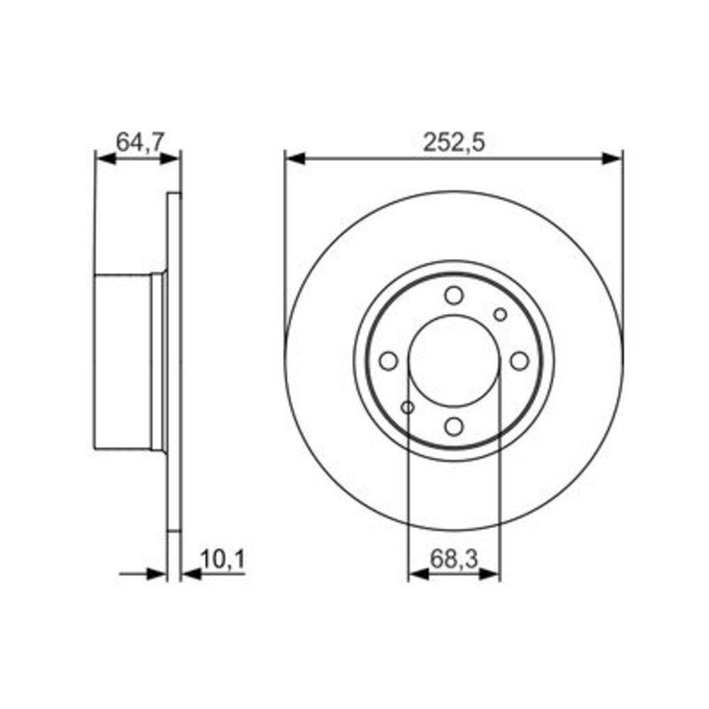 Image for Bosch Brake disc BD1264