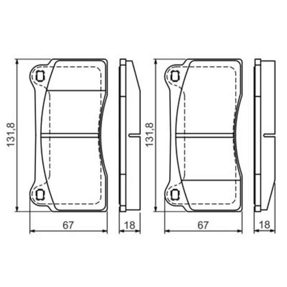 Image for Bosch Brake lining BP1261