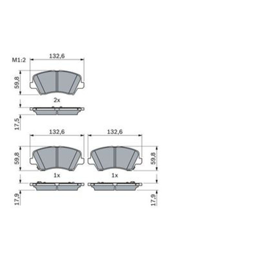 Image for Bosch Brake lining BP2486