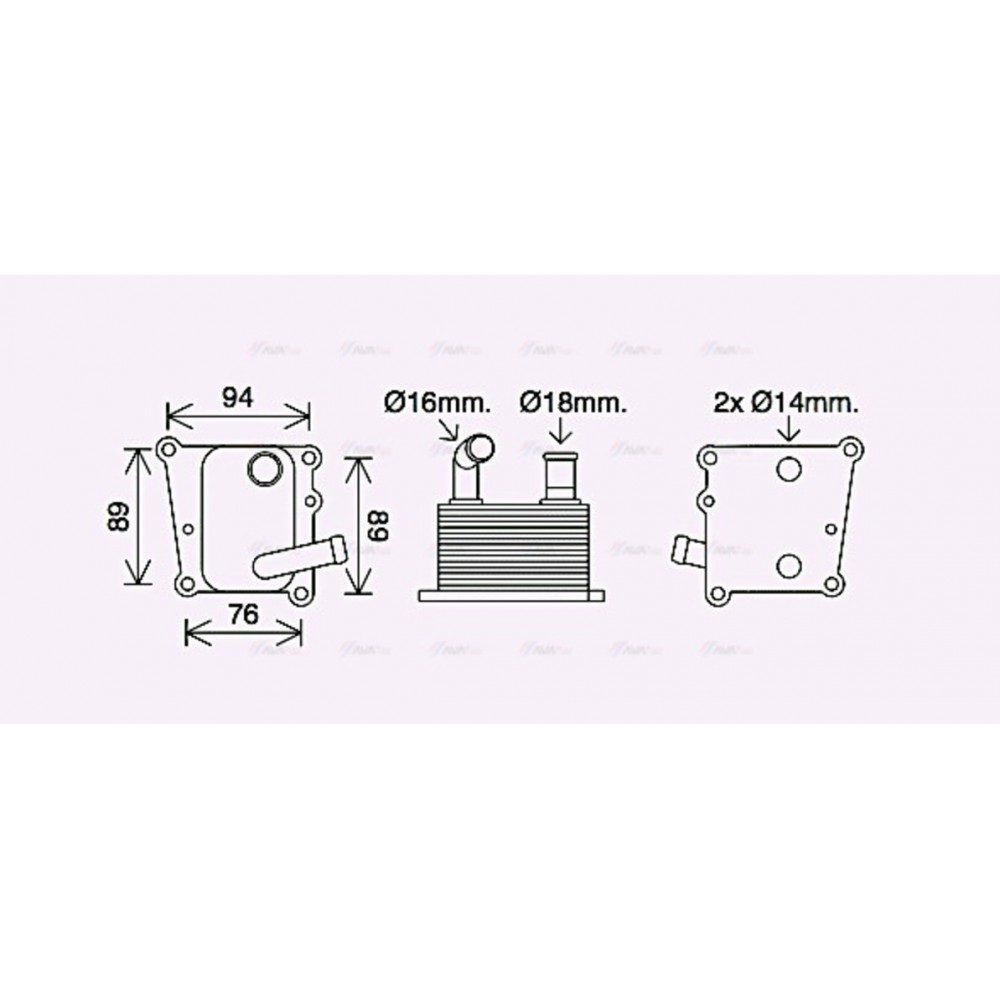 Image for AVA Cooling - Oil Cooler