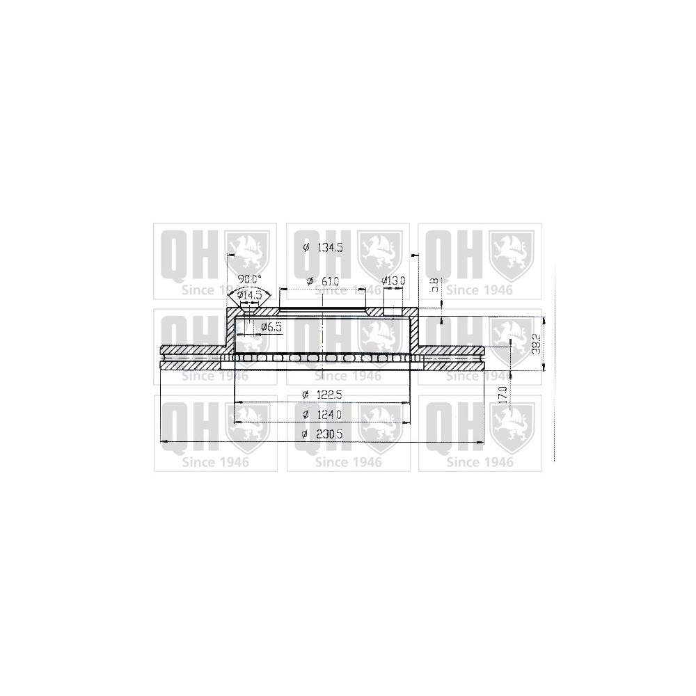 Image for QH BDC3525 Brake Disc