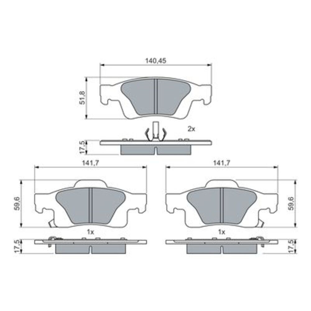 Image for Bosch Brake lining BP2791