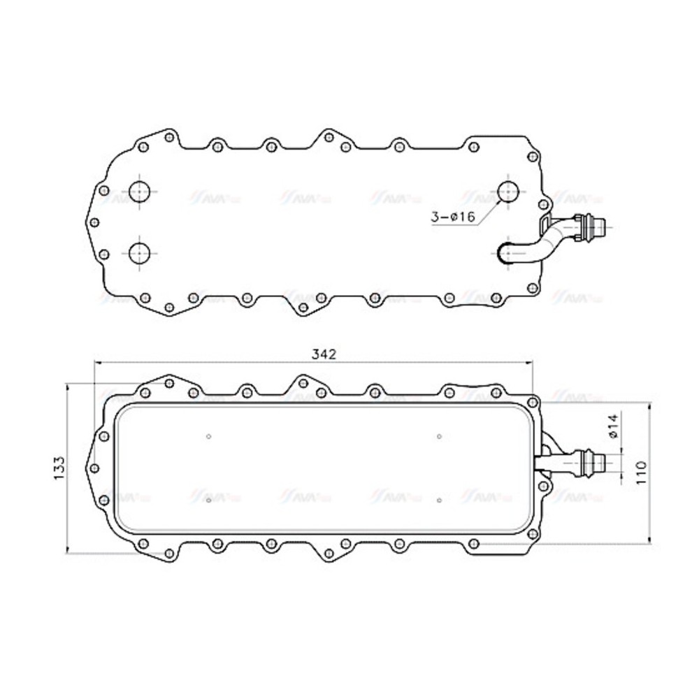 Image for AVA Cooling - Oil Cooler