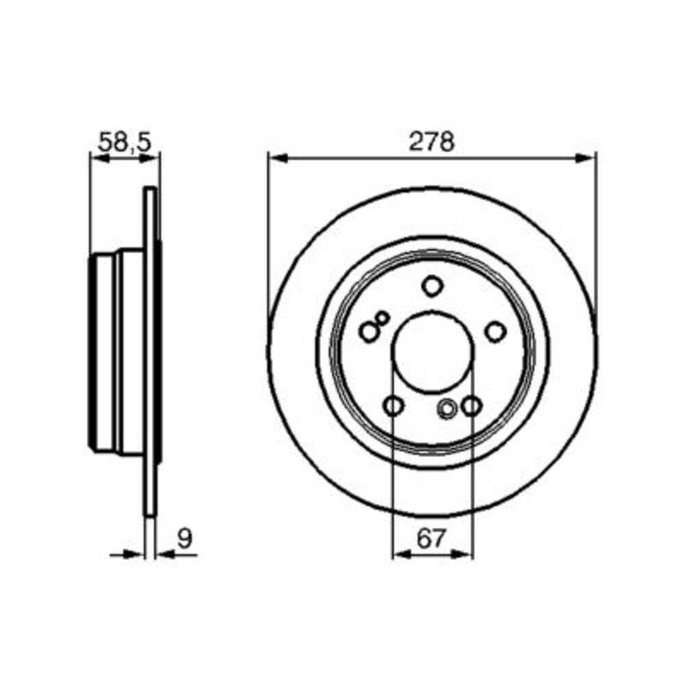 Image for Bosch Brake disc BD487