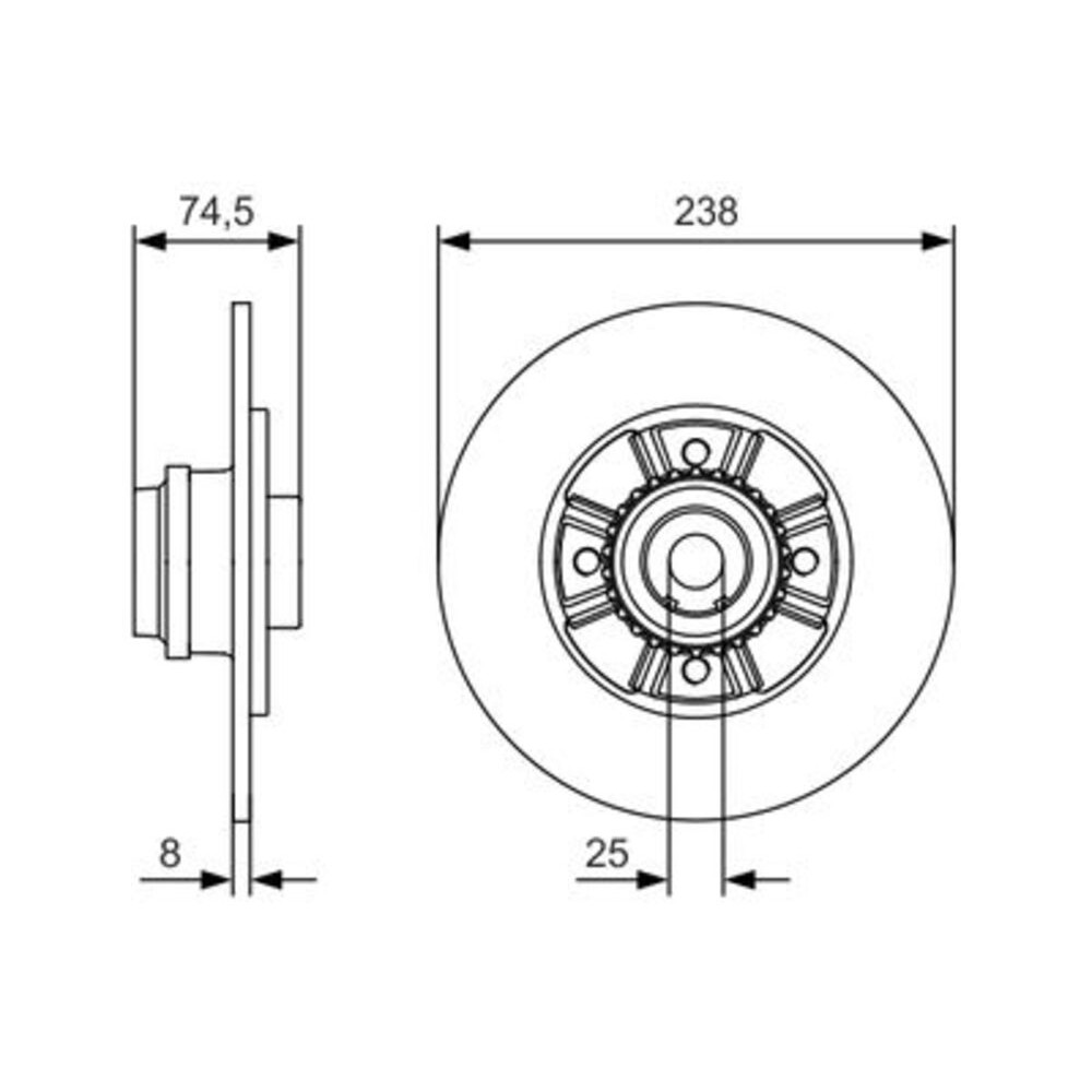 Image for Bosch Brake disc BD1590