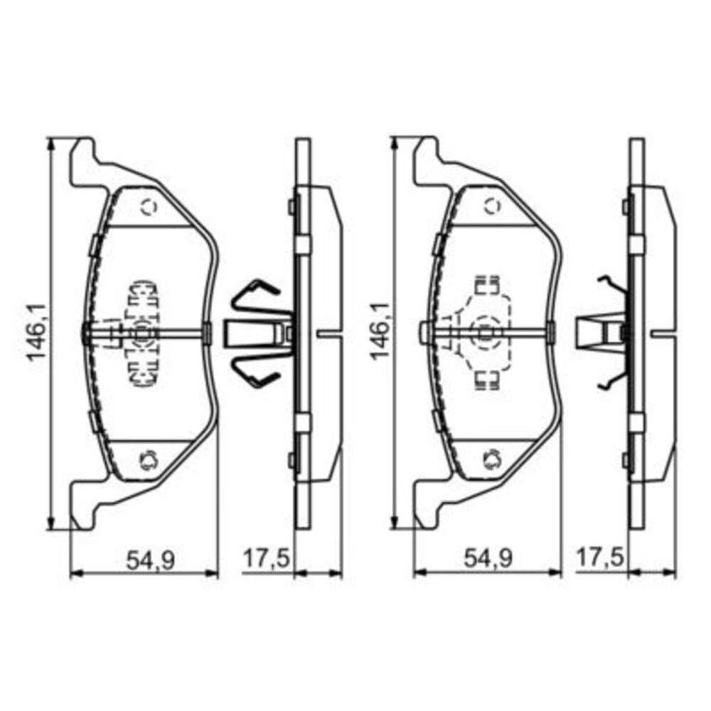 Image for Bosch Brake lining BP1678