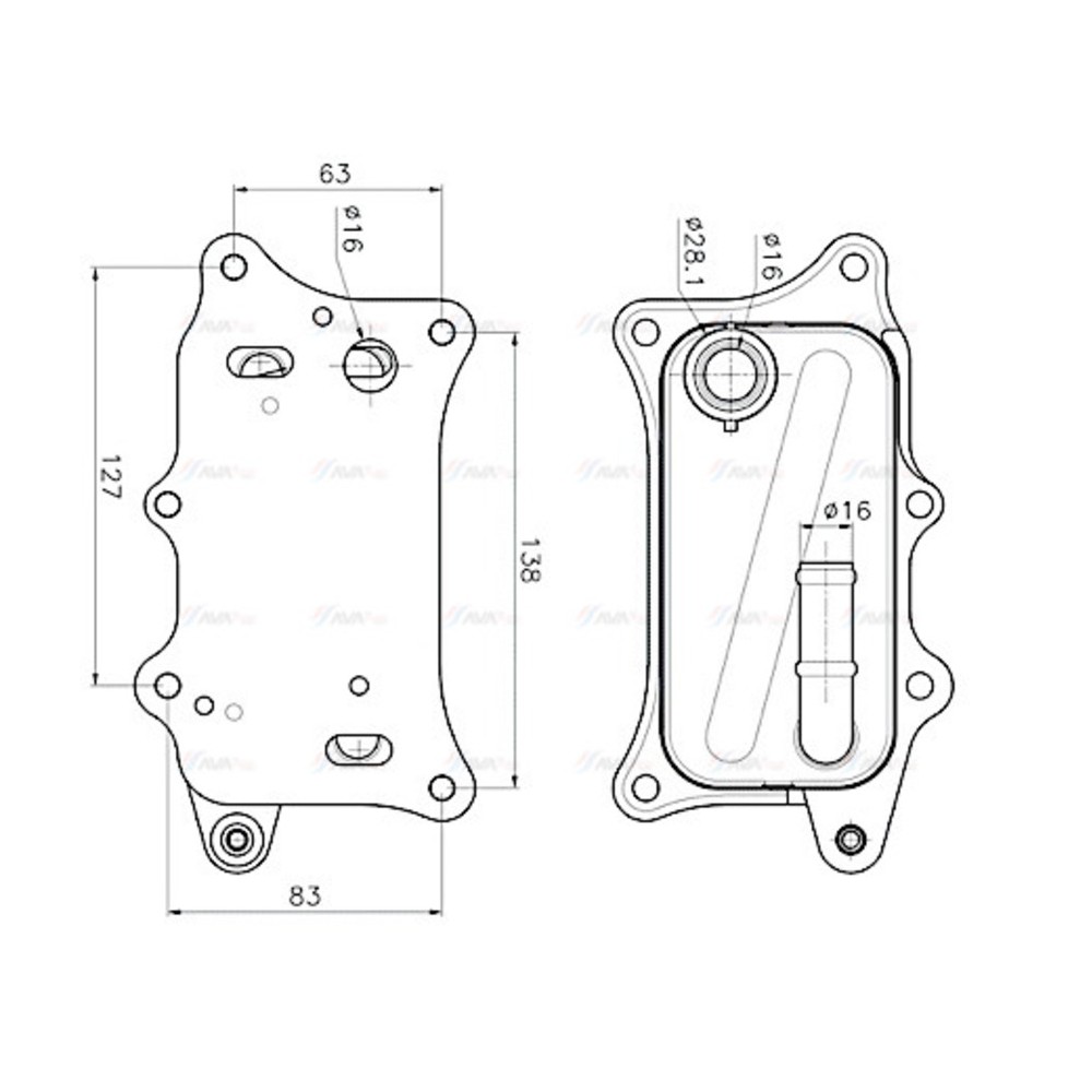 Image for AVA Cooling - Oil Cooler