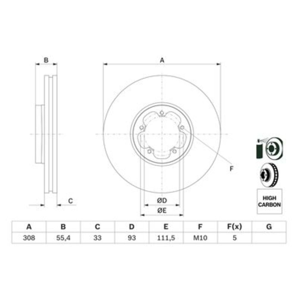 Image for Bosch Brake disc BD2791